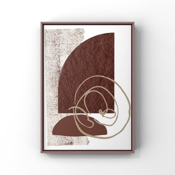Modern minimalist boho abstract wall art print - Picture 1 of 2